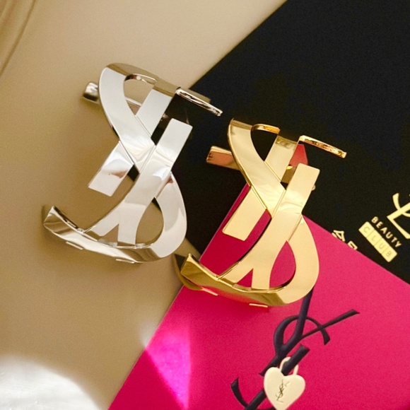 YSL Bracelet Cassandre Gold Plated Bangle Bracelet - Picture 2 of 5